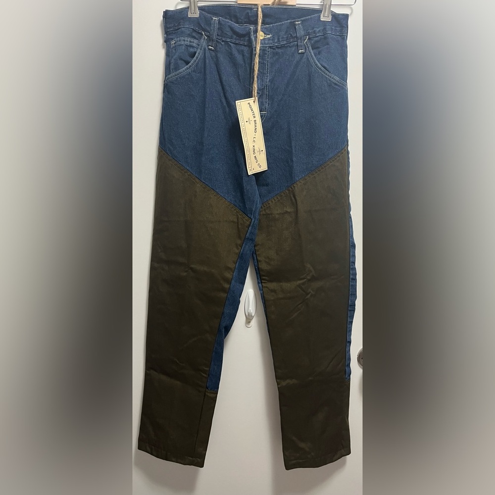 NWT Vintage Pointer Brand Hunting Brush Pants 6 M Double Knee